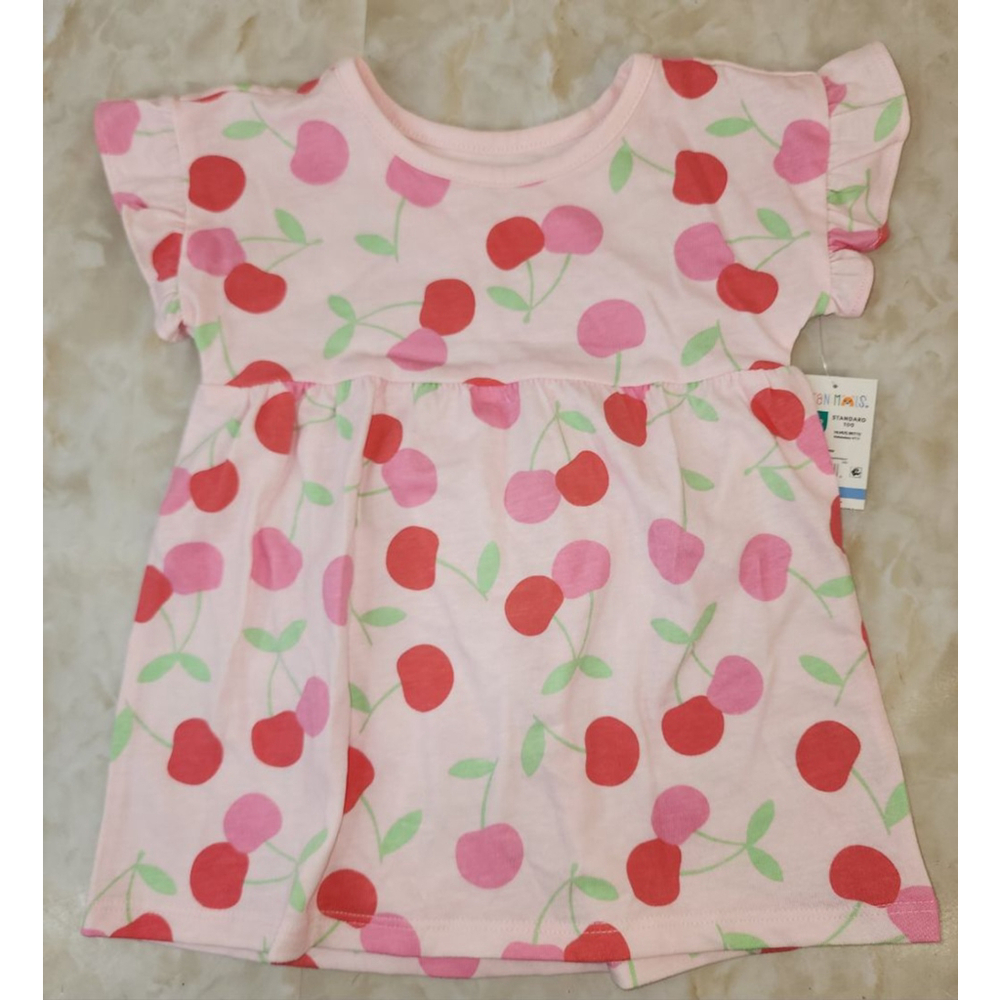 Baby Girl Garanimals Cherry Print Casual Dress 12 Months